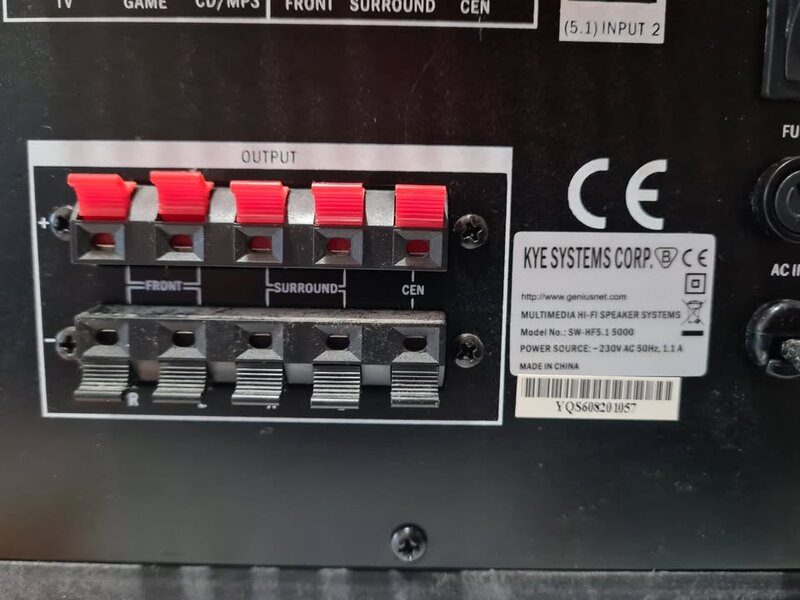 Sistem Audio Genius 5.1 SW-HF 5000, 150W RMS